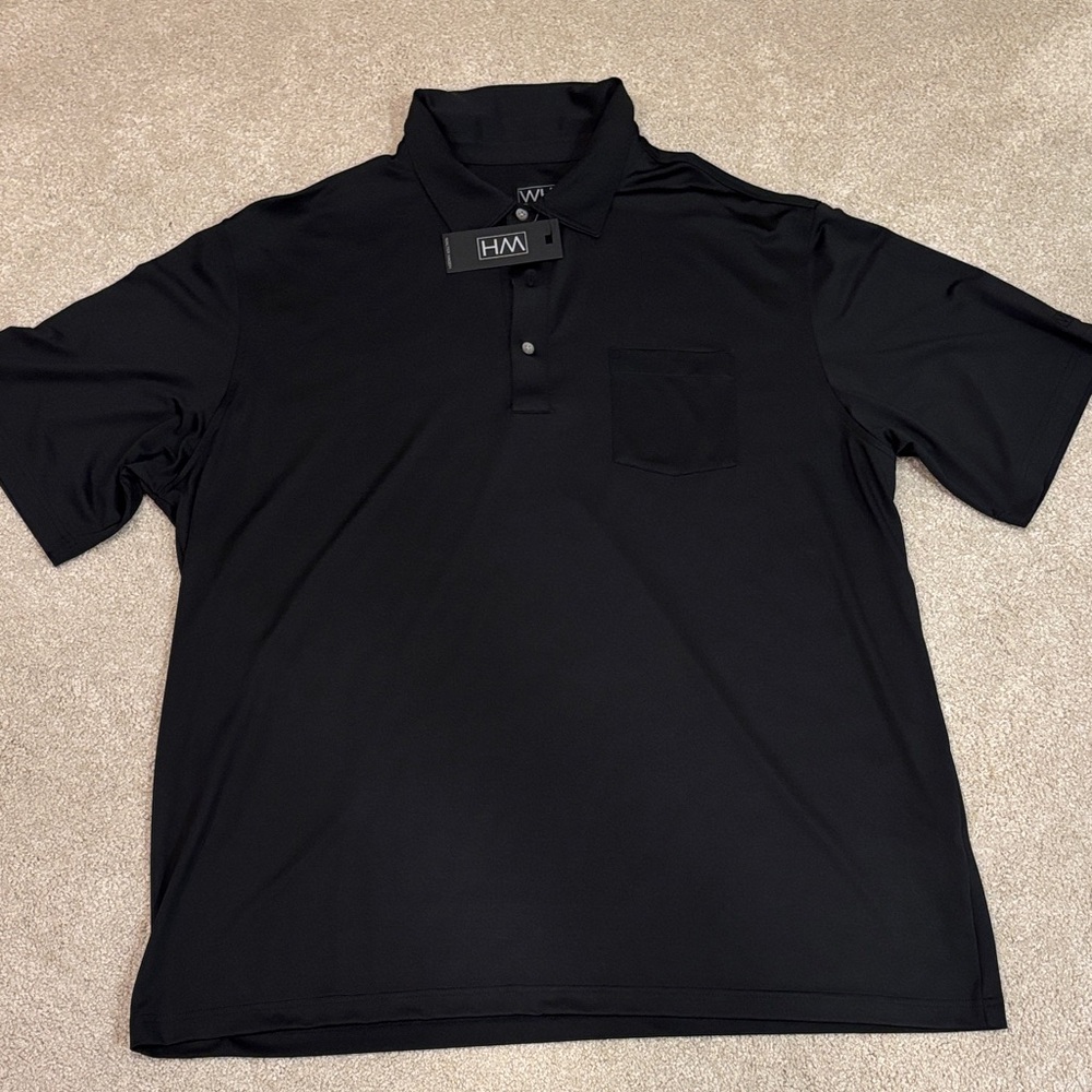 Walter Hagen Men's Black Polo Shirt